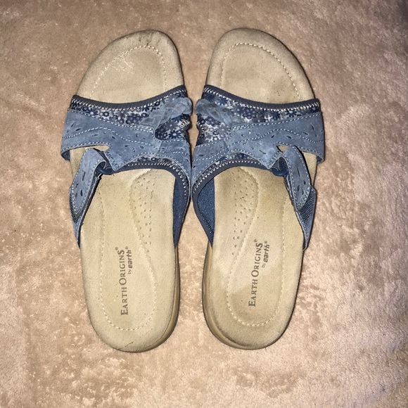 Earth origins by earth size 8 sandals blue - Picture 2 of 5